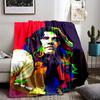 Colorful Abstract Portrait Blanket for All Seasons Blanket Lunch Break Throw Gift