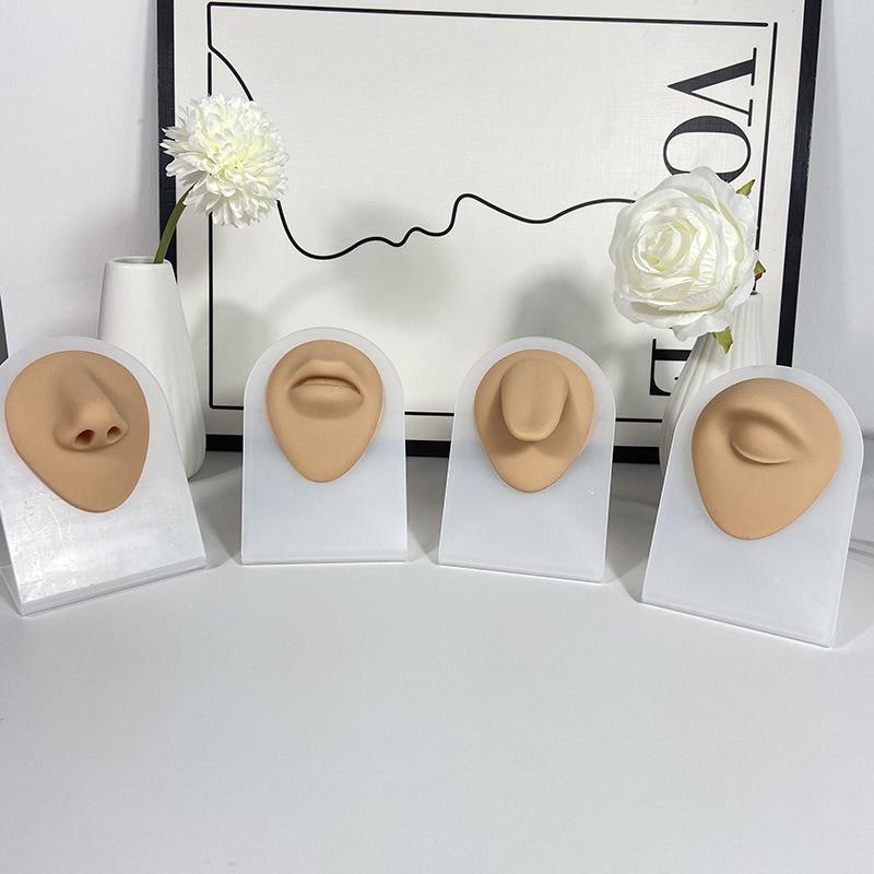Silicone Ear Model for Piercing Jewelry Display