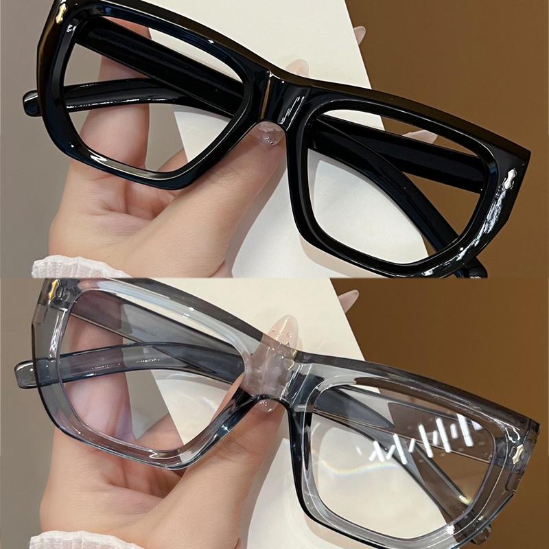 

2Pcs Fashion Square Glasses For Women Classic Blue Light Blocking Men Daily Life Stylish Brand Designer Eyewear