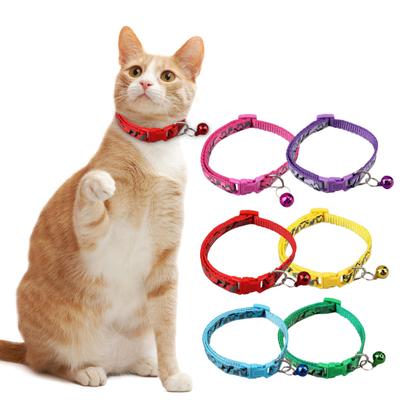 Halsband mit süßem Glöckchen, verstellbares Hunde-/Katzenhalsband für Welpen und Kätzchen, stilvolles Camouflage-Muster