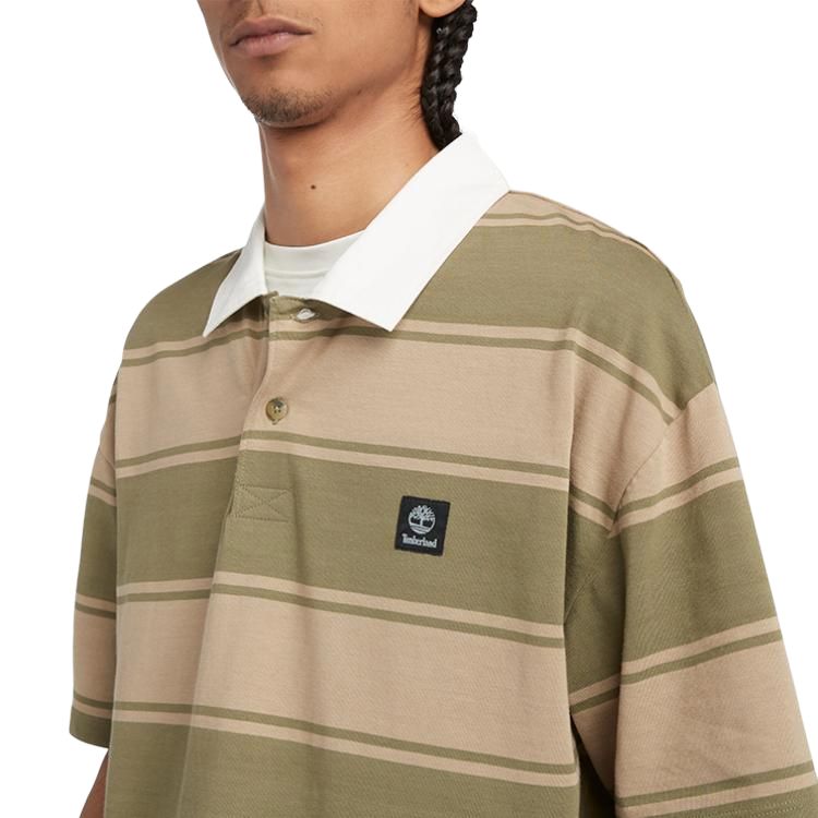 Timberland Polo Shirt Men's Plaid Print A42E5-B39