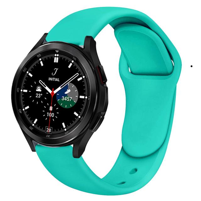 Cinturino in Silicone da 20 mm per Samsung Galaxy Watch 7 44mm 40mm/6 5 4 Classic Cinturino per Samsung Watch 5 Pro 45mm Accessori Cinturino