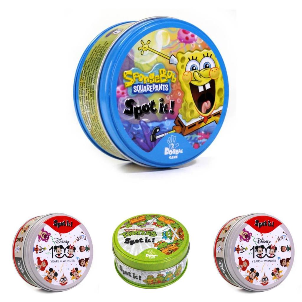 Familienspaß Kartenspiel Bunte Dobble-Karten Partyspiel für Kinder Erwachsene