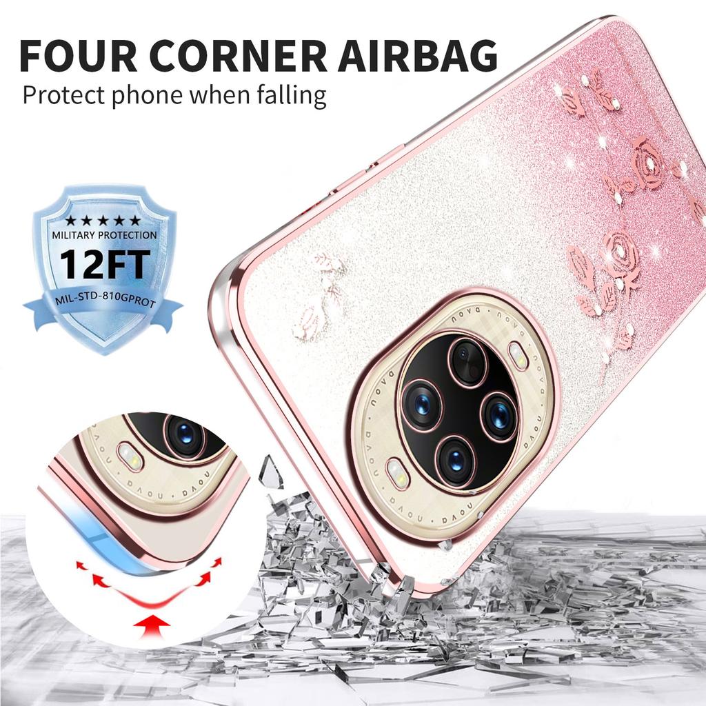 KADEM For Huawei Nova 14 Ultra 5G Case Flower TPU Flexible Gradient Phone Cover