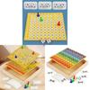 Wooden Multiplication Board Game With Magnetic Tiles For Kids Educational Fun