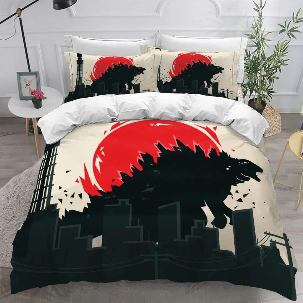 Animal Dinosaur Digital Print Duvet Cover Set, 3D Bedding Set For Kids Adult Bedspread Cover Room Decor 2Pcs With Pillowcases