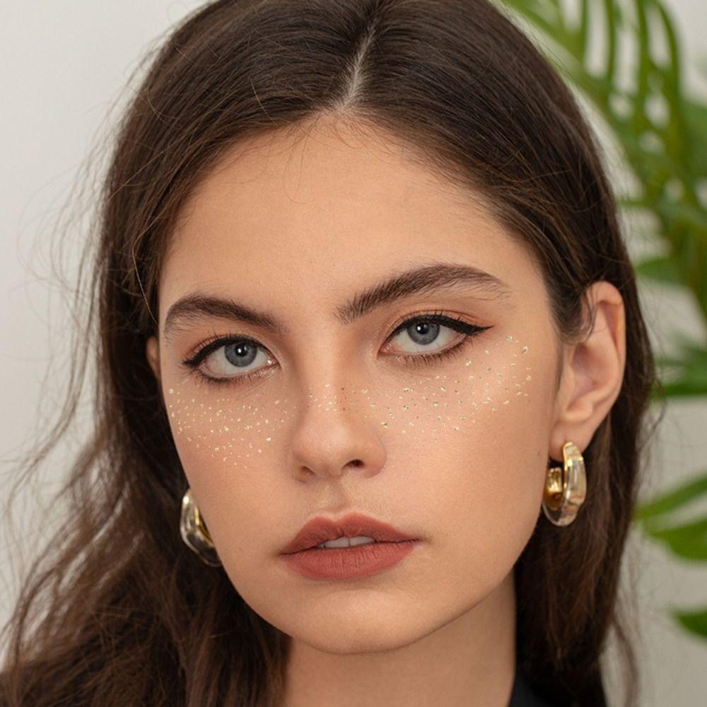 

6Pcs Long Lasting Freckle Tattoo Sparkle Face Tattoo Sticker Face Temporary Tattoo Music Festival 19+20+21+22+23+24
