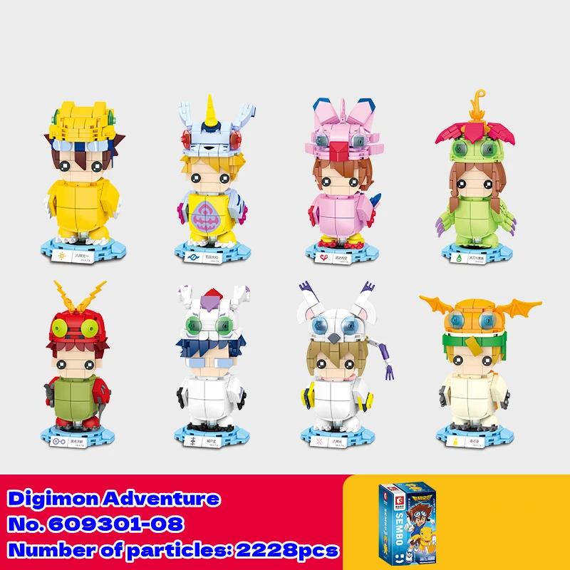 Digimon Building Blocks Kawaii Yagami Taichi Agumon Model Educational Assembly Childrens Toys Birthday Gift Gabumon Figure