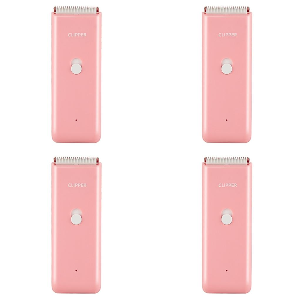4X Pet Grooming Hospital Kittens And Puppies Mute Electric Push Clippers Electric Waterproof Professional Shaving Pink