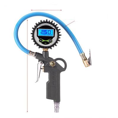 Zmart 0-220psi 0-16bar Digital Tire Pressure Gauge, Tire Pressure Inflator Gauge Meter Tester Manometer