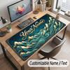 Mountain Landscape Theme Customized Mouse Pad Personalized Print Name Text Desk Mat For Home Office Table Decor