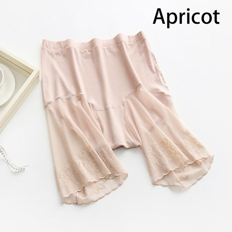 

Женское сексуальное нижнее белье до бедра, защитные штаны, шорты, кружево под юбкой, защита от натирания, плюс размер XL абрикосовый