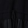 LAP Sailor Collar Contrast Pleated Knit Dress Ar1Wo220