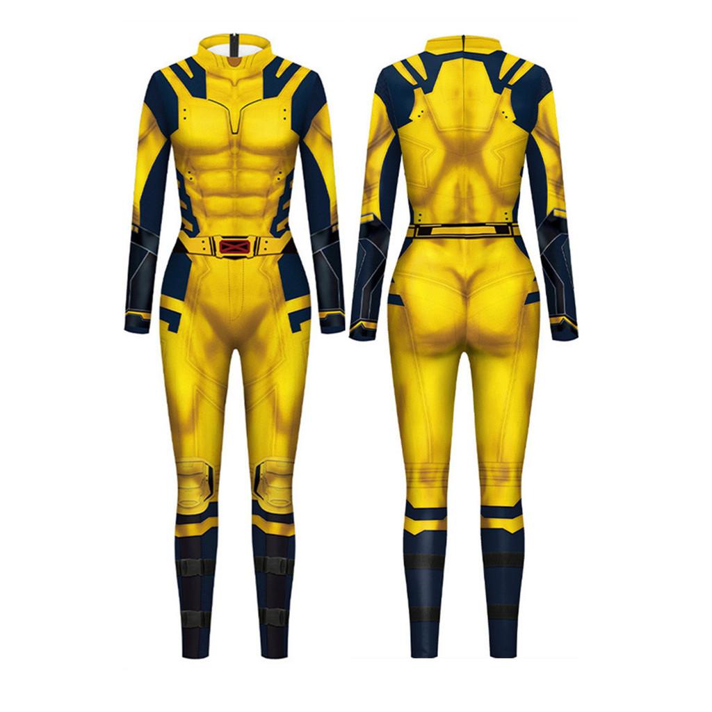 Combinaison Personnage Marvel Deadpool Et Wolverine Pour Halloween Cosplay Costumes Fêtes