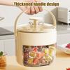 Ice Bucket 2-in-1 Large Capacity Ice Storage Bin Press-Release Ice Cube Tray with Airtight Lid And Ice Scoop Food-Grade Safe Ice Tray for Home RV