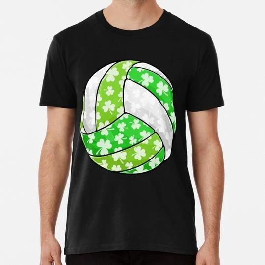 Happy St Patrick s Day Volleyball Shamrocks Men Women Kids S-5XL USA T-shirt 4XL