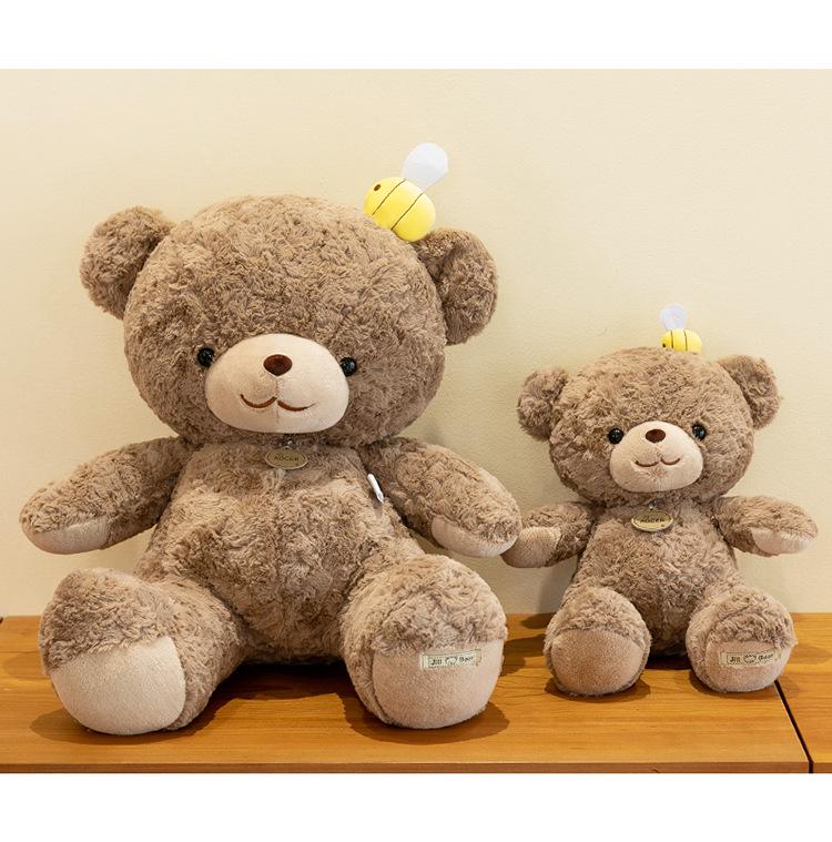 Cross-border Bee Bear Plush Toy: Children's Bedtime Doll & Birthday Gift