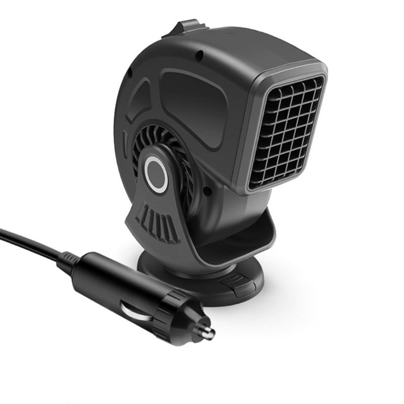 Portable 24V Car Heater Cigarette Lighter Windshield Defroster & Defogger 2 in 1 Fast Heating/Cooling Heater Demister
