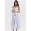 Floral Sexy Slit Suspender Dress Floral Sexy Slit Camisole Dress