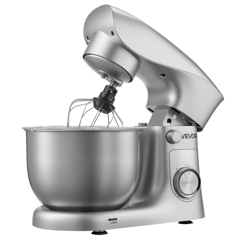 Stand Mixer, 4.2 L Electric Kitchen Mixer, 1500W Dough-Mixer, 10 + Pulse Speeds Tilt-head Food-Mixer with Stainless Steel Bowl, Dough Hook, Whisk,