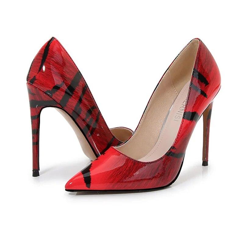 Dámské noční klub Sexy barevné Banquet Party Catwalk Módní Pracovní obuv 12cm podpatek WZ