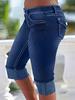 Fashion Women's Denim Leggings Summer Shorts Blue Jeans