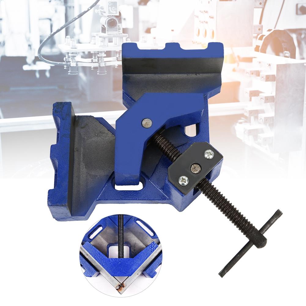 Right Angle Clamp Welder Tool Hardware Accessory Woodworking Clip Cast Iron Heavy Duty 4 Inch
