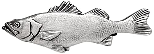 ISHOKUYA (Ishokuya) Angler Series Unique Fish Tie Clip, Tie Clip, Tie Bar, Suzuki