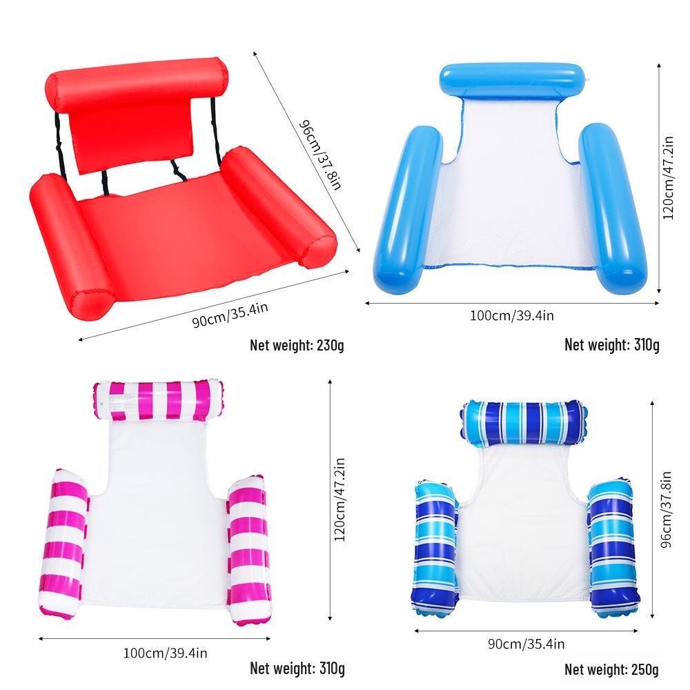 Triple-Tube Inflatable Water Hammock - Adult Folding Float Bed