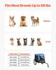 VEVOR Dog Bike Trailer, Supports Up To 30 Kg, Pet Cart Bicycle Carrier for Small & Medium Dogs, Easy Folding Frame with Quick Release Wheel