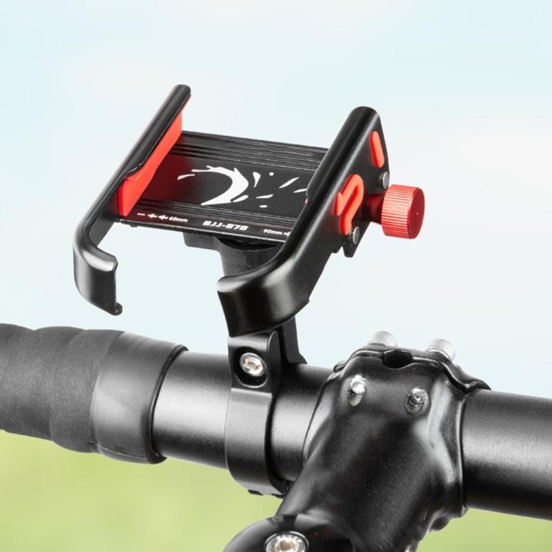 Aluminum Motorcycle Phone Holder Handlebar Mounted Cellphone Cradles Shockproof Stand Holder Universal for Scooter Bike