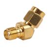 SMA 45° Male to Female Connector Wide Frequency Band Stable Male to Female Connector for Antenna Met