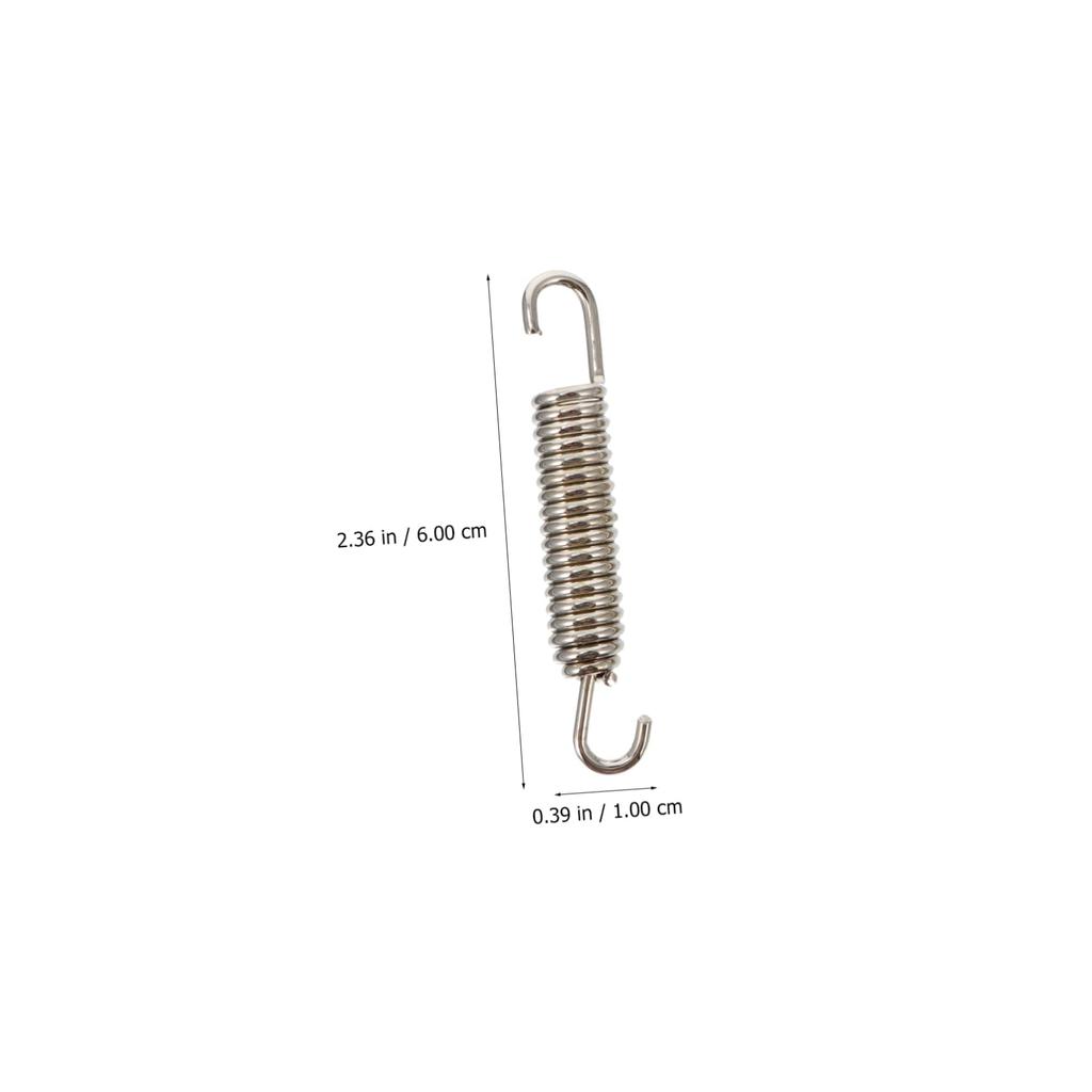 ABOOFAN 6pcs Spring Motorcycle Muffler Spring Motorcycle Swivel Spring Tension Spring Motorcycle Exhaust Spring Exhaust Spring Stainless Steel Silver