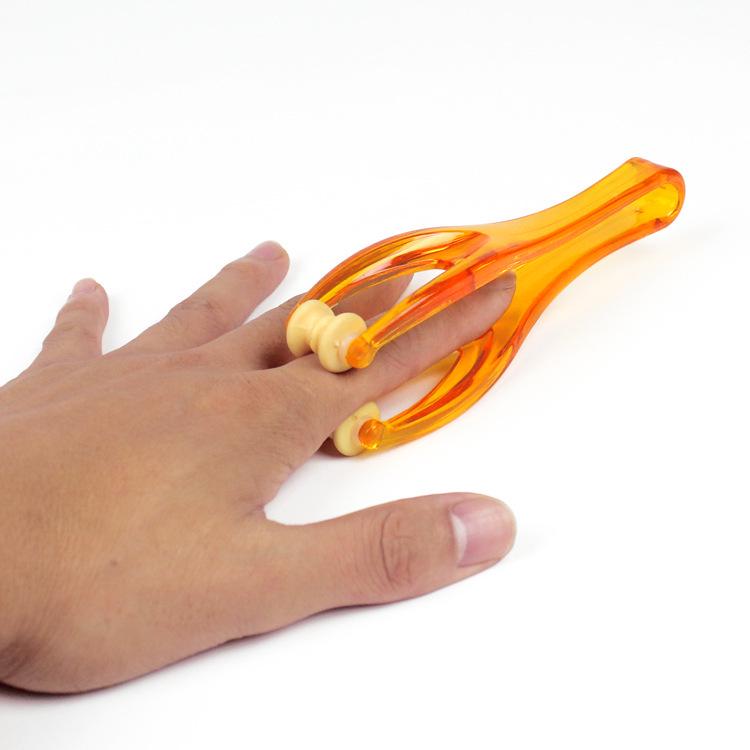 Finger Joint Roller Massager: Relieve Hand Soreness, Tiger's Mouth Acupoint Clip, Fine Finger Massage with Acupoint Chart