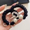 Korean Rhinestone Beaded Hair Tie for Women's Fashion Ponytails and Buns