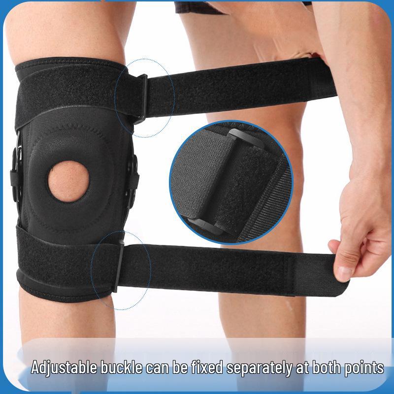 Unisex Adjustable Silicone Patella Knee Support Pads for Running and Fitness