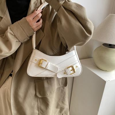 Fashion and High-end Underarm Bag Women's 2025 New Korean Version Popular Versatile Small Square Bag Niche Simple Shoulder Bag