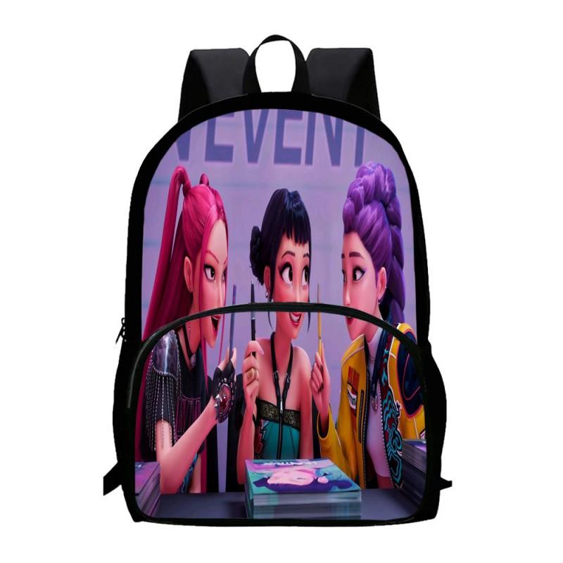 K-Pop Inspired Demon Hunter Themed Large Capacity Backpack School Travel Unisex Oxford Fabric Daypack