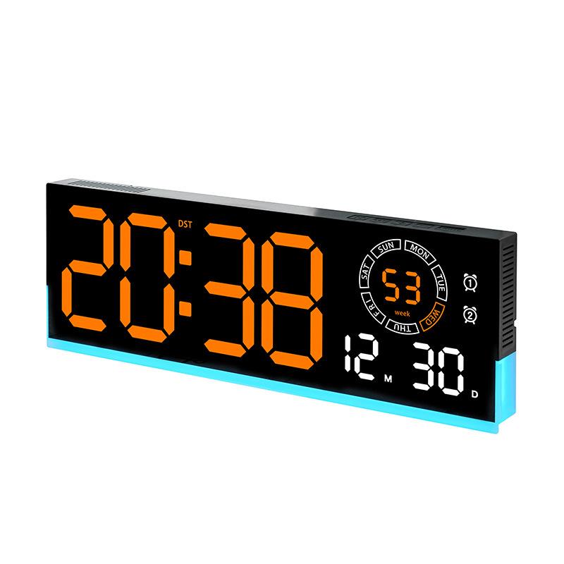 LED Luminous Digital Wall Clock for Living Room - Simple Modern 5537