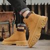 Men's High Top Versatile Casual Shoes Trendy New Outdoor Black Thick Soled Casual Motorcycle Boots New  Chelsea Boots Men