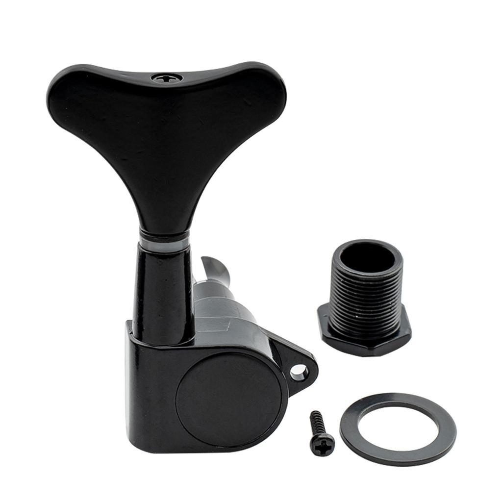 Musiclily bass tuning black 4-in-line pegs,