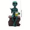 Alien Design Beer Drinking Statue, Interesting Space Decoration, Alien Statue with Beer Mug, Ideal Gift for Science Fiction Fans
