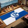 FC Schalke 04 Large Size Mouse Pad Large Gaming Table Cushion Non-slip Laptop Tablet Big Mousepad XXL Mat Mini PC Playmat With Lock edge