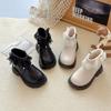 Children's Sweet Ankle Boots, Winter Girls' Fashionable Lace Bow and Fleece Boots