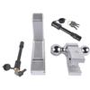 Trailer Hitch - Adjustable Trailer Hitch Fit 2" Inch Receiver, Aluminum Rapid Hitch 6" Drop/Rise (Silver)