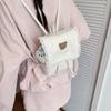 Schoolbag Cute Girls Backpack Women's 1011 Summer New Fashion Commuter Class School Bag Large Capacity Bear Backpack