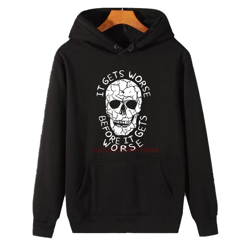 I Am Afraid Of Talking To Unisex Hooded Shirt Hard Skeleton Meme Winter Essentials Hoodie Sweaters Thick Sweater Male clothes