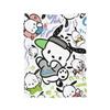 Pochacco Cute Blue Flannel Blanket Cartoon Dog Awesome Throw Blanket for Bed Sofa Couch 125*100cm Bedspreads,