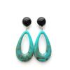 2025 New Retro Hong Kong Style Colorful Earrings: Luxury, High-End Studs, Exaggerated Fashion for Women