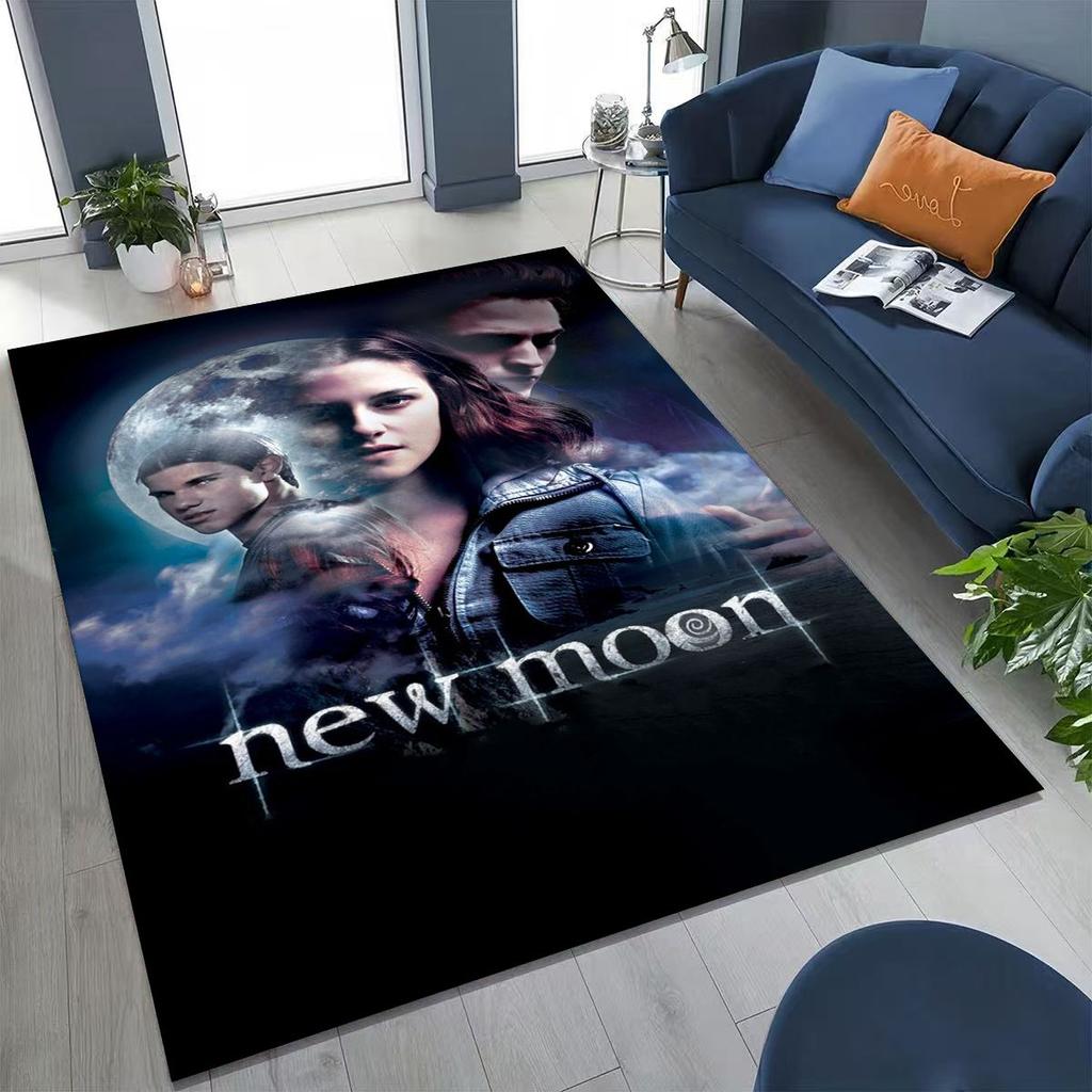 New Twilight Saga Isabella Edward Art Rug for Bedroom Living Room Sofa Home Doormat Decor, Large Kids Non-slip Floor Mat